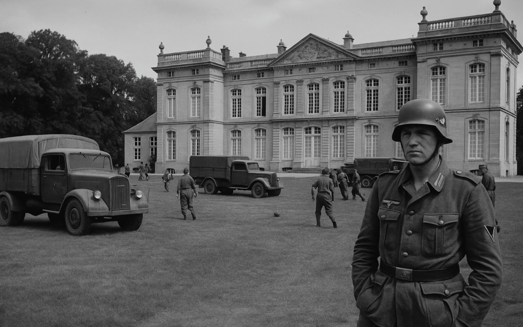 Le château transformé en quartier général allemand (1940-41)